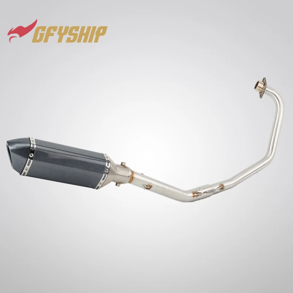 Motorcycle Exhaust Muffler Middle Link Pipe Slip-on For Keeway RKS 125 / RKS 125 Sport 2012 2013 2014 2015 2016 2017