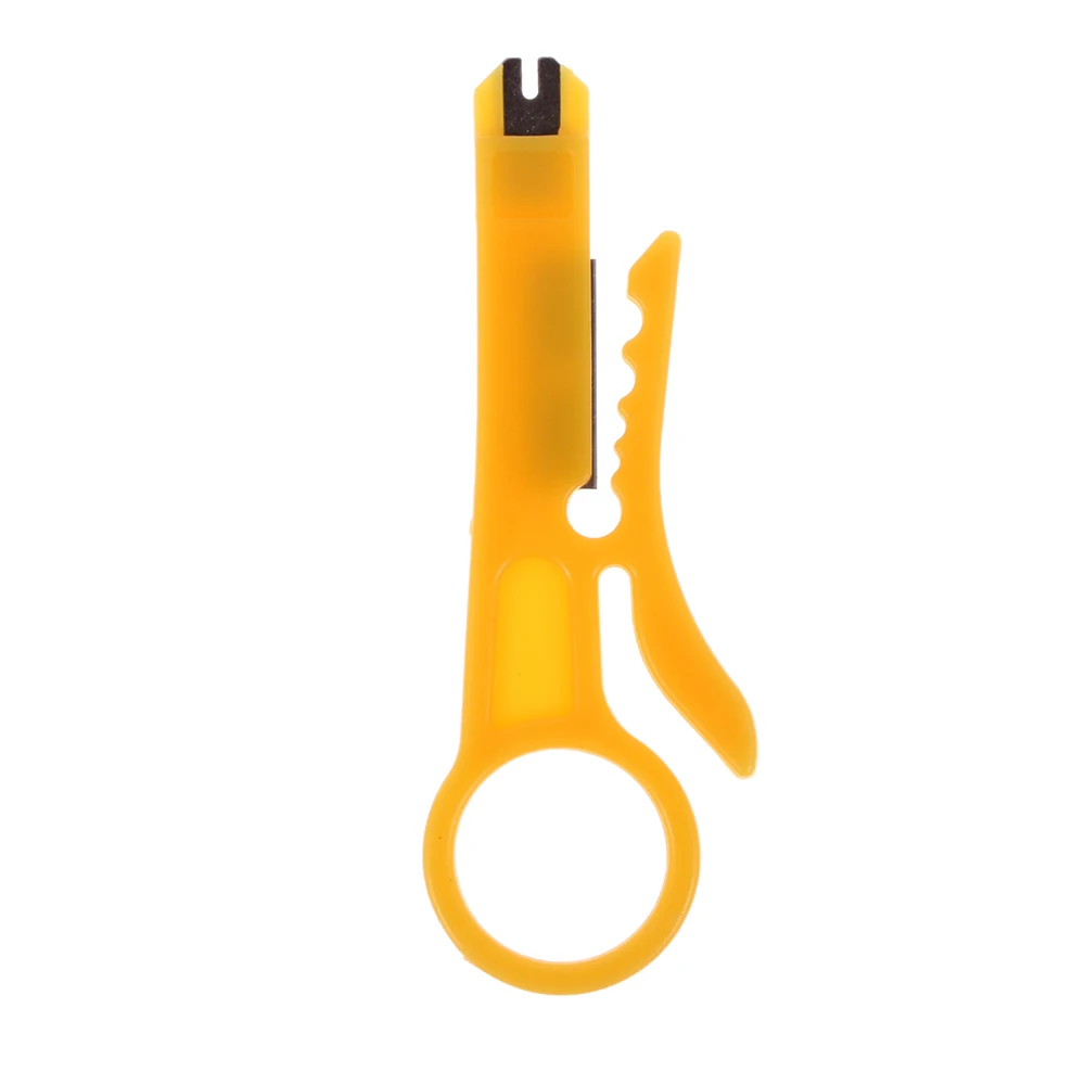 Useful Yellow Wire Stripping Knife Wire Stripper For Wire Bonding Tool Wire Cutter for Telephone Line and Network Cable
