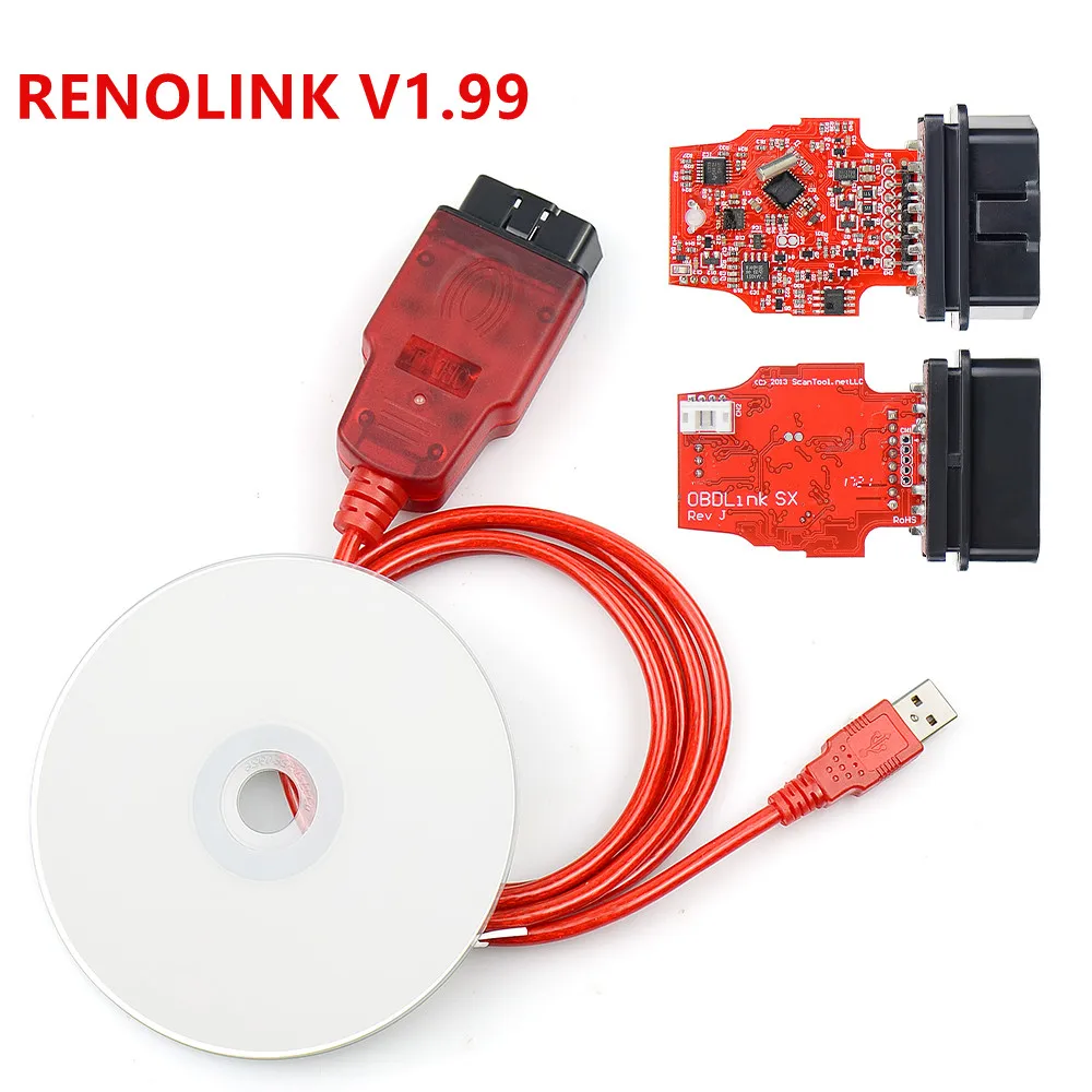 New Renolink V2.10 Renolink V1.99 for Renault ECU Programmer ECU Key UCH matching dashboard coding eeprom Car Diagnostic Auto To