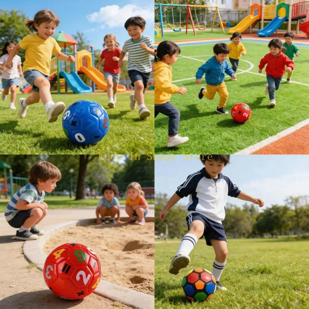 

U1JC Mini PVC Football For Kids Training And Play Lightweight Soccer Ball Training Football for Kindergarten Activities