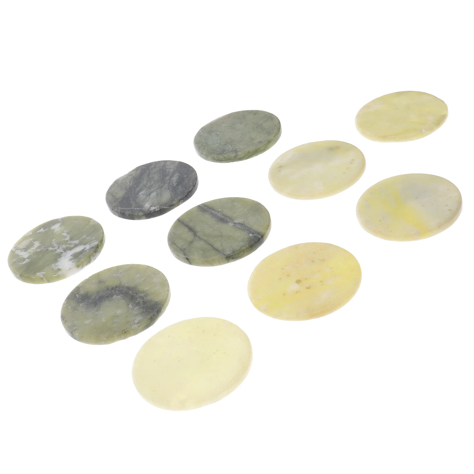 10Pcs Reusable Eyelash Jade Stone Pallet Smooth Round Glue Holder Pad Extension Support Dries Slowly Accessoires Supplies
