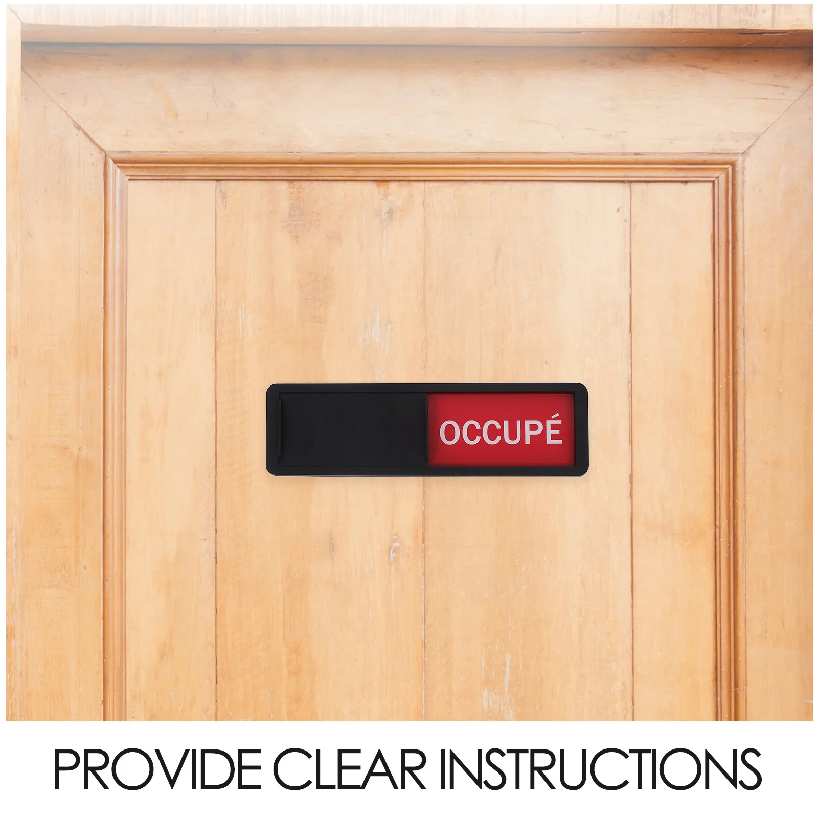 Status Switch Sign Acrylic Sliding Door Bathroom In Use Vacant Privacy Conference Room Office Hotel Hospital Signs