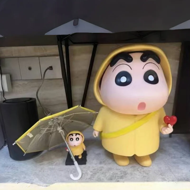 

Hot Sale Crayon Shin-chan 40cm Large Raincoat Figure Model Car Ornament Dolls Collection Decoration Anime Limited Birthday Gifts