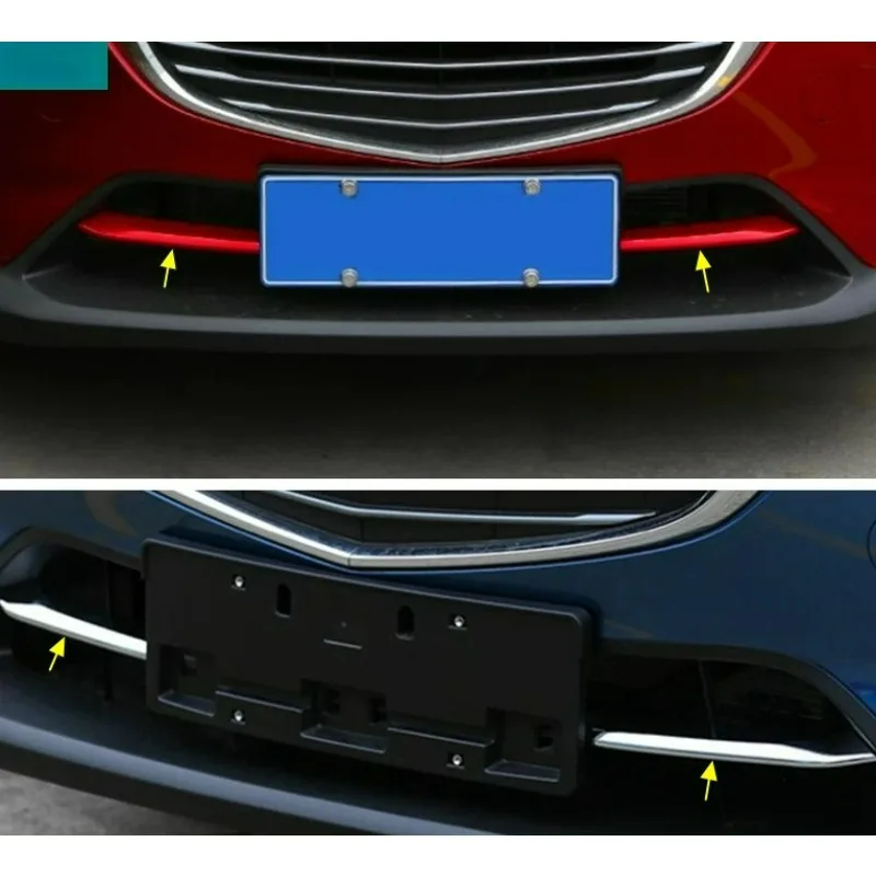 Qua Per 1 Coppia Styling Adesivi Griglie di Ingresso Aria Paraurti Anteriore Griglia Trim Copertura per Mazda CX-3 CX-3 CX3 2016-2021 Nuovo