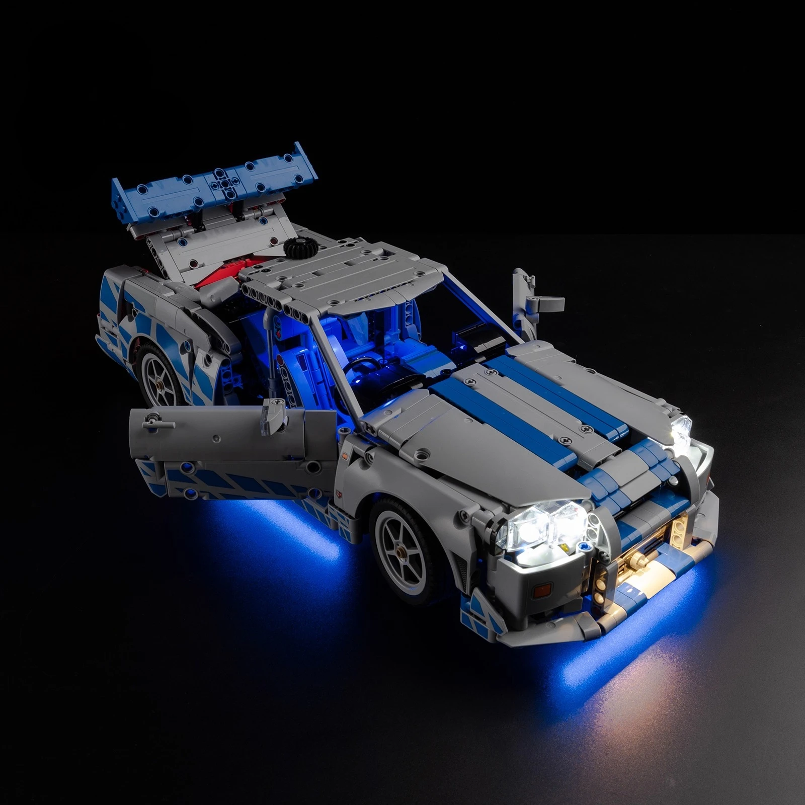 مجموعة إضاءة LED بدون نموذج مناسبة لسيارة LEGO Technic 2 Fast 2 Furious Nissan Skyline GT-R R34 42210 (لا تشمل مكعبات البناء) #3