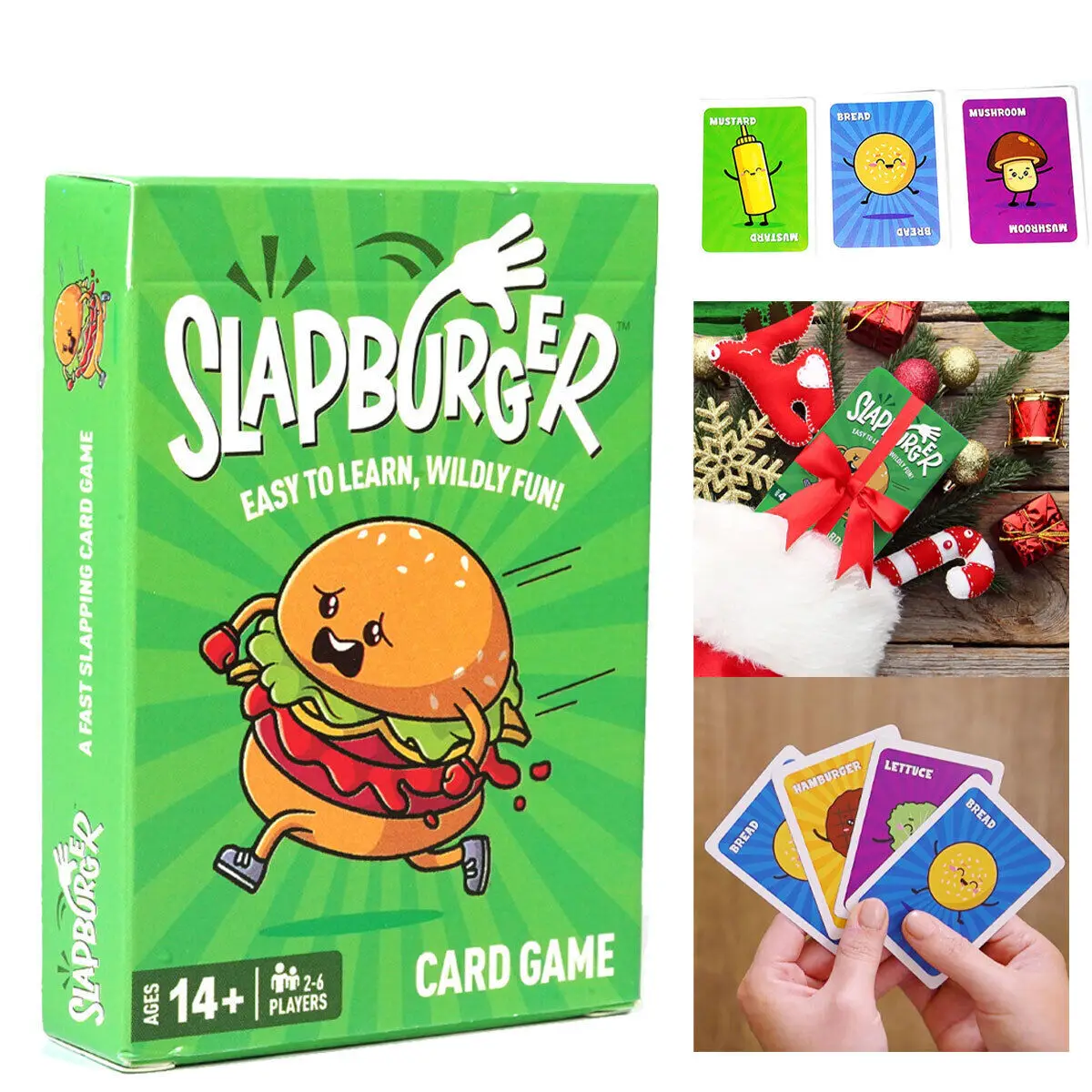 Slapburger Fun Family Game Night - Playing Card Games For Kids UK