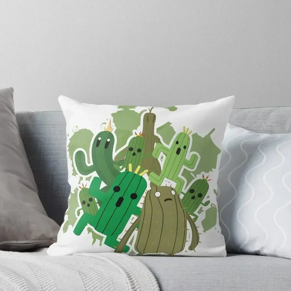 Cactuar Throw Pillow Anime Sofa Decorative Covers pillow