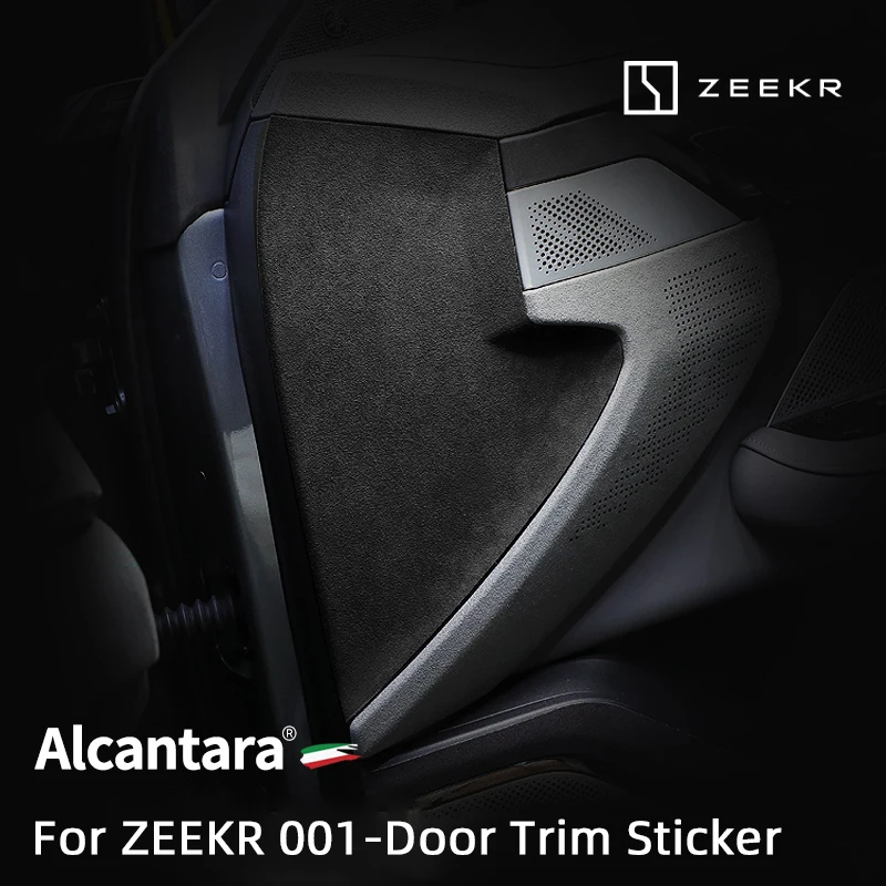 

For ZEEKR 001 2021 2022 2023 Alcantara Super Suede Overlay On The Car Door Panel Decorative Sticker Car Modification Accessories