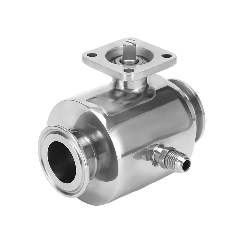 Stainless Steel Thermal Insulation Belt Quick Loading Ball Valve Sanitary Manual