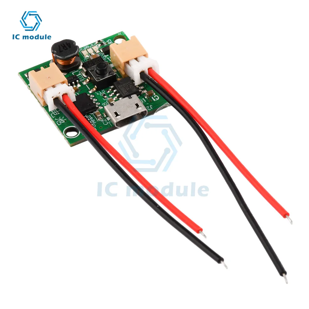 USB Small Fan Circuit Board 3.7V Battery Charger Module  Micro USB Fan Governor Wind Speed Controller