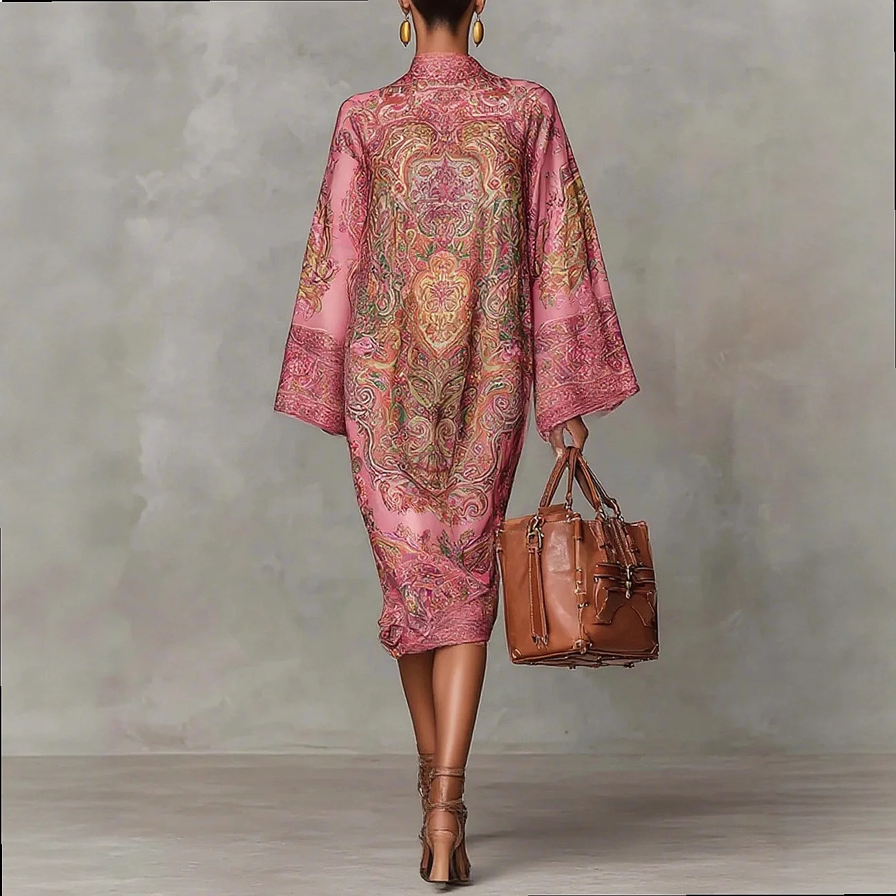 Women's Floral Print Dress Jumpsuit Playsuit Spring Summer Bohemian Midi Dresses