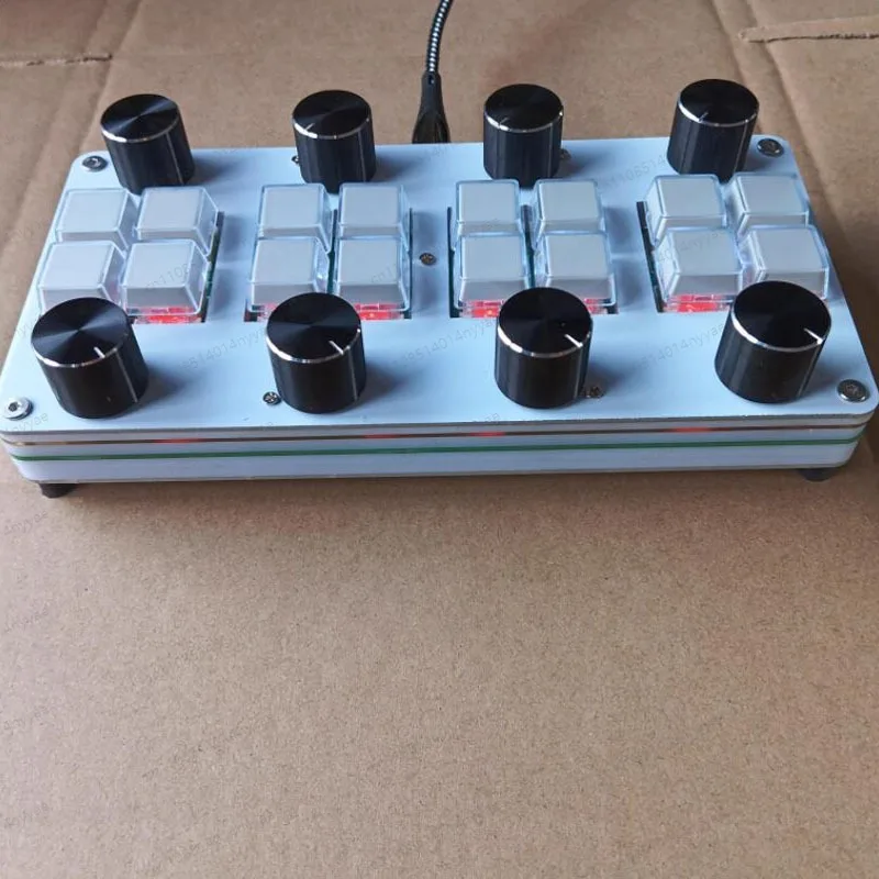 With 8 switches and 8 Damping knobs for DAW software - no driver required, USB-C MIDI CC controller