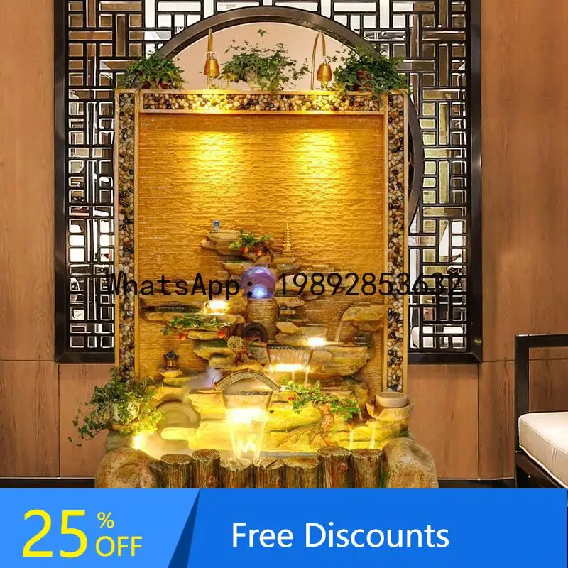 CZ Large Rockery Water Fountain Feng Shui Wheel Living Room Balcony Garden Courtyard Outdoor Fish Pond Water Feature
