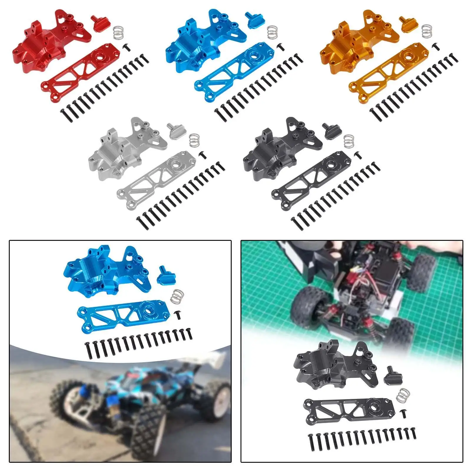 Front Upper Gearbox Cover Parts Remote Control Car Easy Installation Stable Direct Replace for 16210 16209 16208 16207 M162