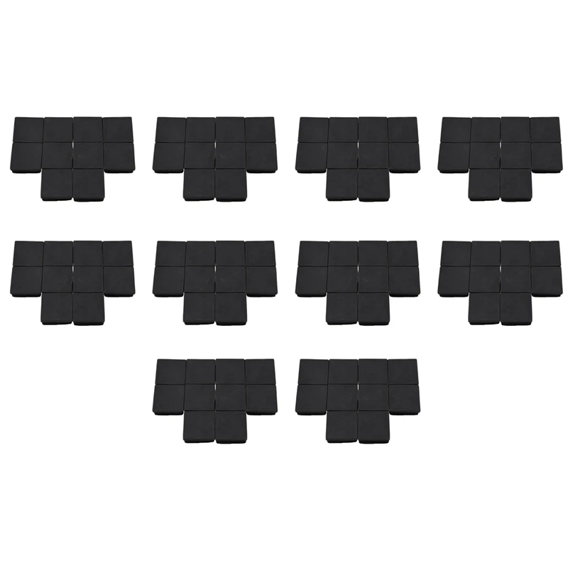 Inserti per tubi con tappo terminale quadrato in plastica da 100 pezzi 38Mm X 38Mm