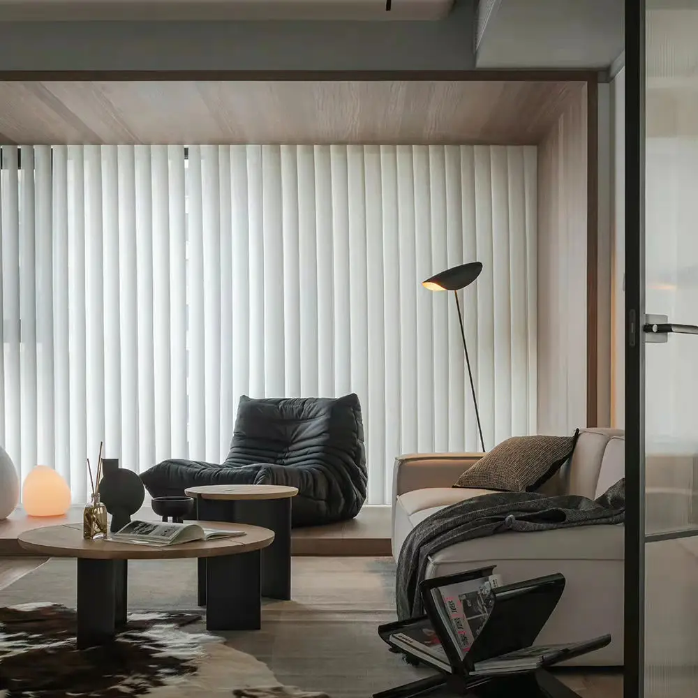 Vertical Sheer Dream Shades. Dual layer: soft sheer + privacy solid. Rotate vanes effortlessly. Modern & elegant. Fast shipping.