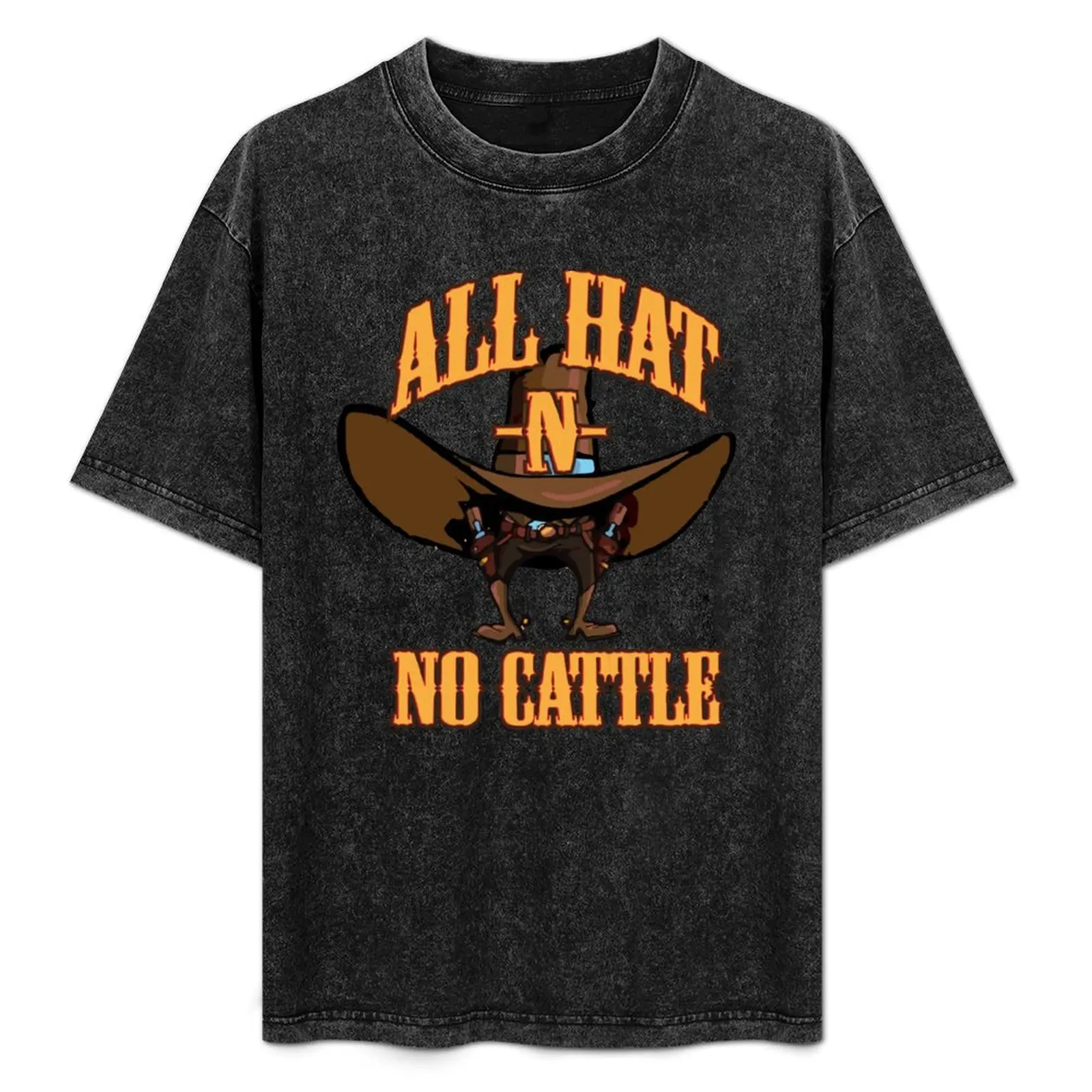 

All Hat -N- No Cattle T-Shirt basketball graphic tees blue archive aesthetic clothes man t shirt plain white t shirts men