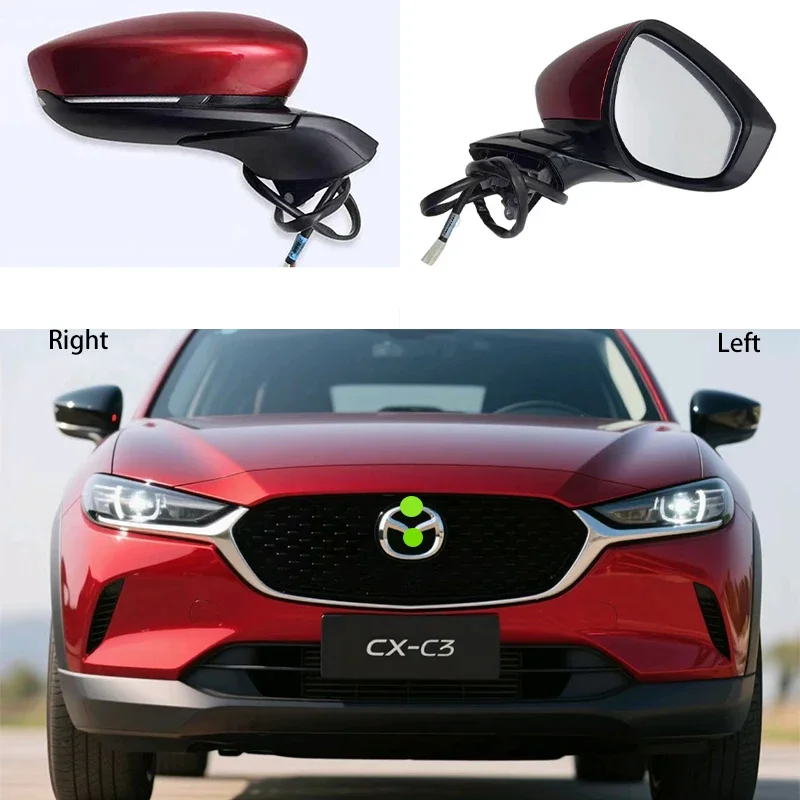 5-PIN/6-PIN/8-PIN/9-PIN left and right For Mazda CX-30 2020 2021 2022 Car rearview mirror assemblies on the outside car door