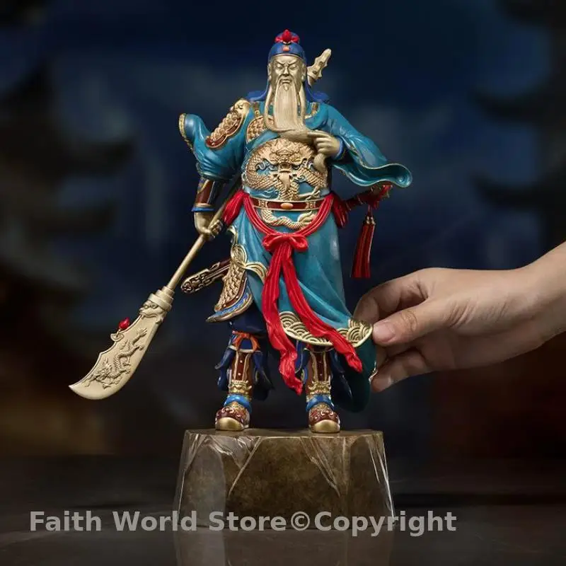 TOP Good Guan Gong ornament FENG SHUI lucky the god of wealth BOSS OFFICE HOME decor thriving business bring wealth success