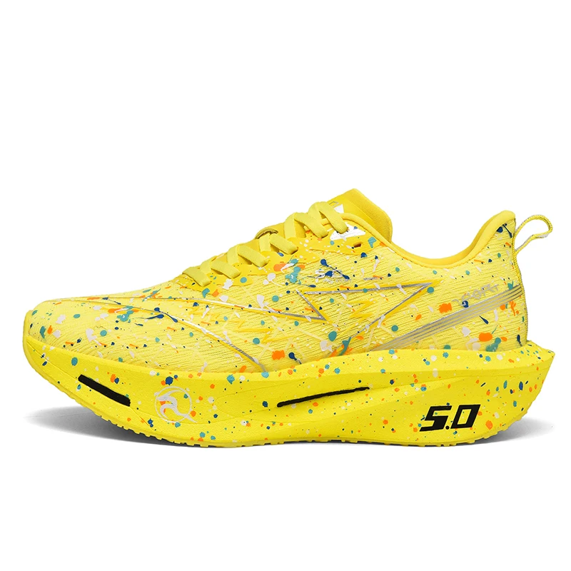 2025 nuevas zapatillas de deporte para hombre, zapatillas fluorescentes nocturnas con placa de carbono 3,0, zapatillas para correr con amortiguación, zapatos de entrenamiento de rebote estable, zapatos para correr Hoko