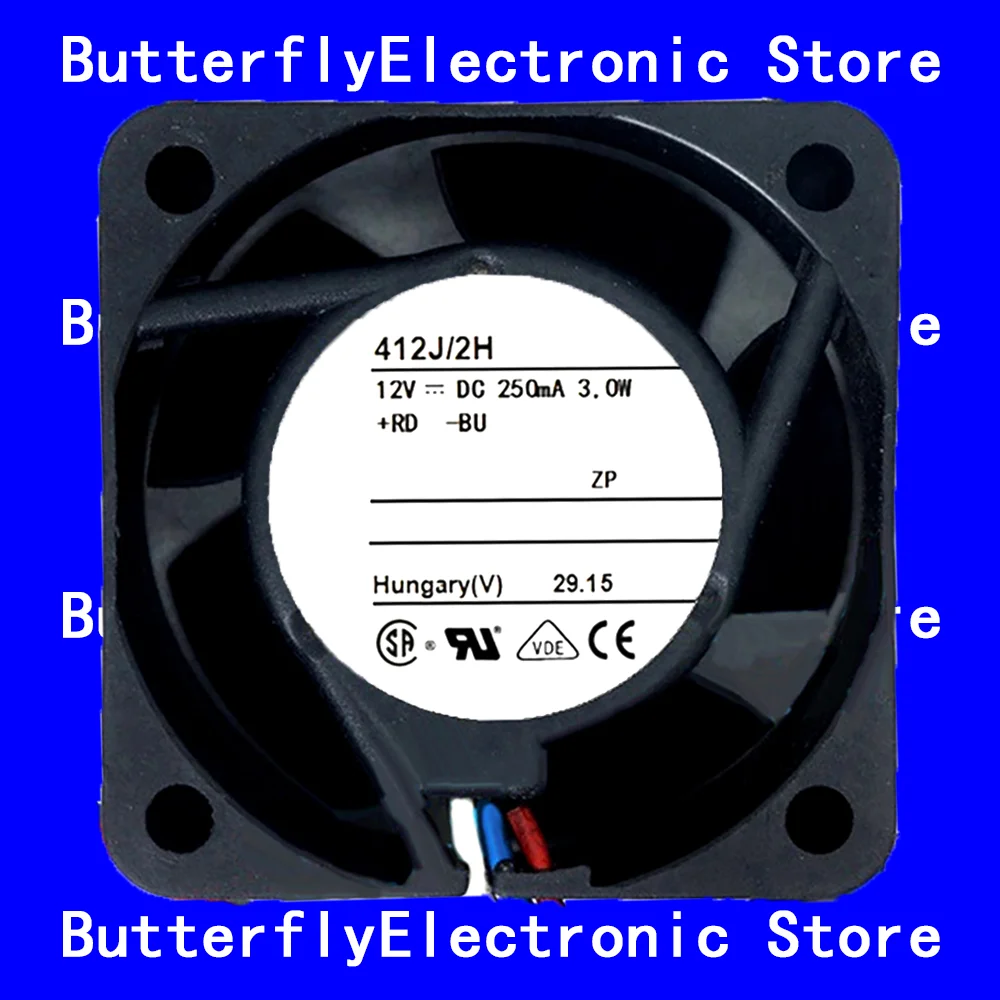 NEW ORIGINAL 412J/2H DC12V 250mA 3.0W COOLING FAN 4025 4CM 40*40*25MM