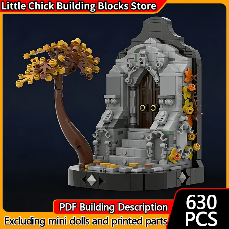 

Medieval Castle Model MOC Building Bricks Entrance Of The Gate Modular Technology Children Holiday Gifts Assemble Toys Suit