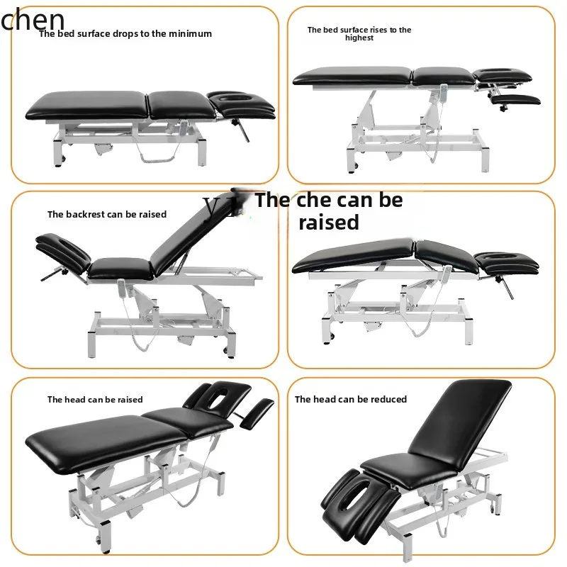YFY Electric Beauty Bed Bone Setting Physiotherapy Chiropractic Repair Soothing Massage Lifting Bed Double Motor Massage Bed