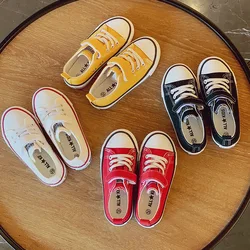 Children Canvas Shoes Spring Boys and Girls Fashion Korean Style Board Shoes Colorful Soft Soles Baby Toddler zapatos niña