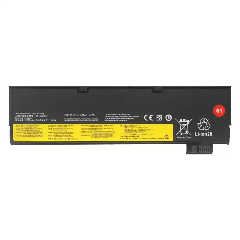 for T470 T480 T570 T580 P51S P52S A285 2100mAh