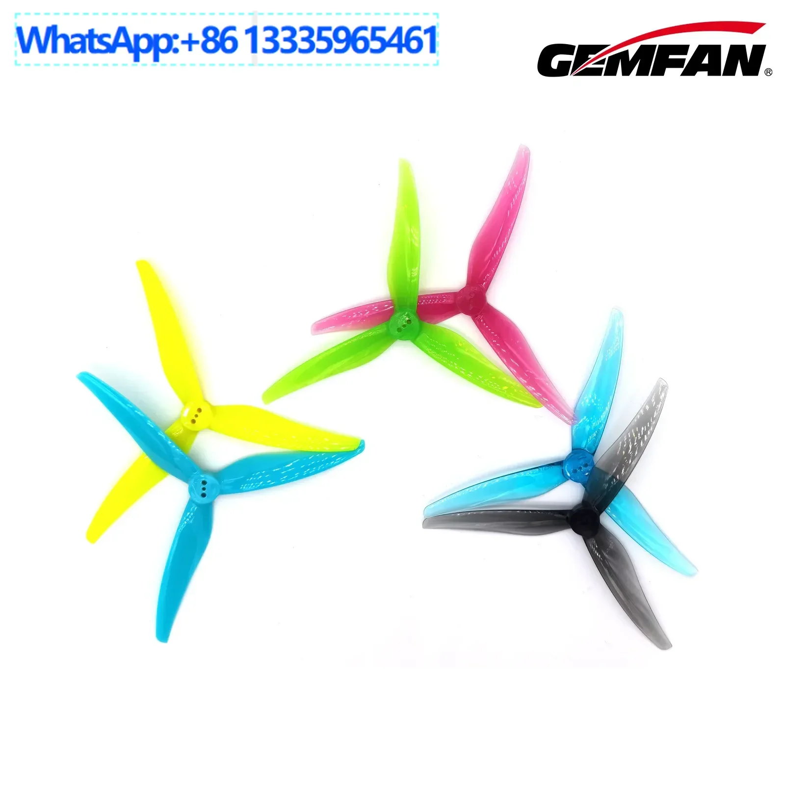 

20PCS GEMFAN/Hurricane SL5125/5.1 inch propeller dual compatible hole toothpick machine rack