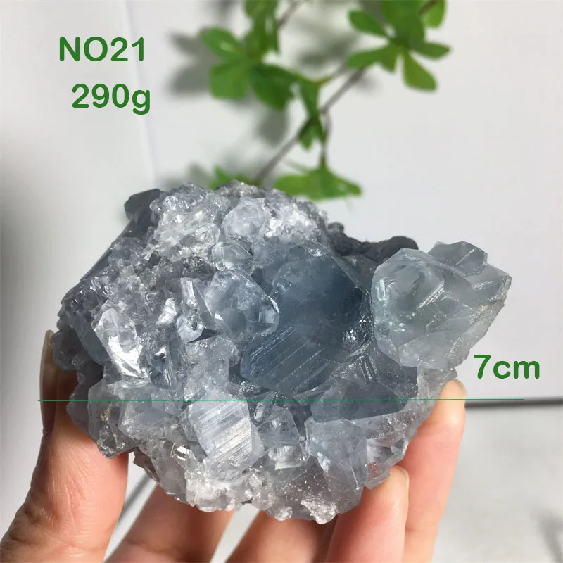 1pcs Natural Stone Celestine Geode Healing Crystal Mineral Sky Blue Celestite Druzy Geodes Specimen Clusters For Home Room Decor