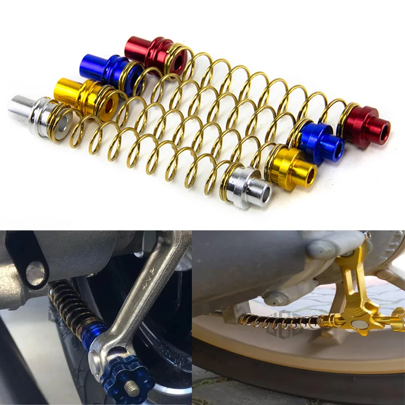Universal Motorcycle Stainless Steel Retractable Brake Springs For Kawasaki Yamaha Honda Vespa Aprilia KTM BMW Triumph