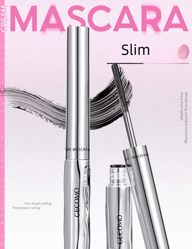 Long-lasting Curling Mascara Waterproof and Sweat-proof Separates Each Lash Thick and Voluminous Steel Tube Mascara