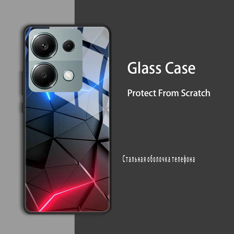 For Xiaomi Redmi Note 13 Pro Plus Case Cover Tempered Glass Case Hard Shockproof Coque Bumper For Redmi Note 13 5G Protect Case