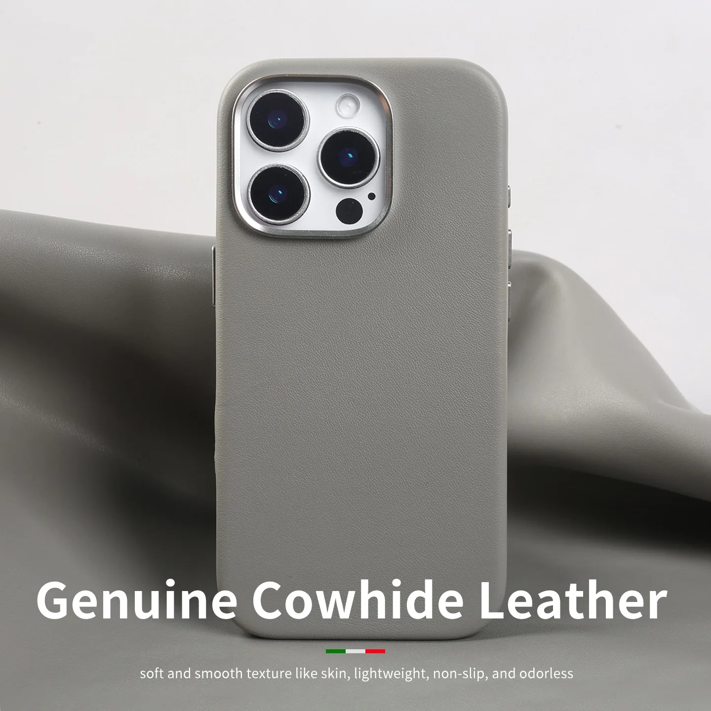 

Кожаный магнитный чехол премиум-класса для iPhone 16 Pro Max 16 16 Pro для натуральной кожи, чехол Magsafe Fundal Back Shell capa