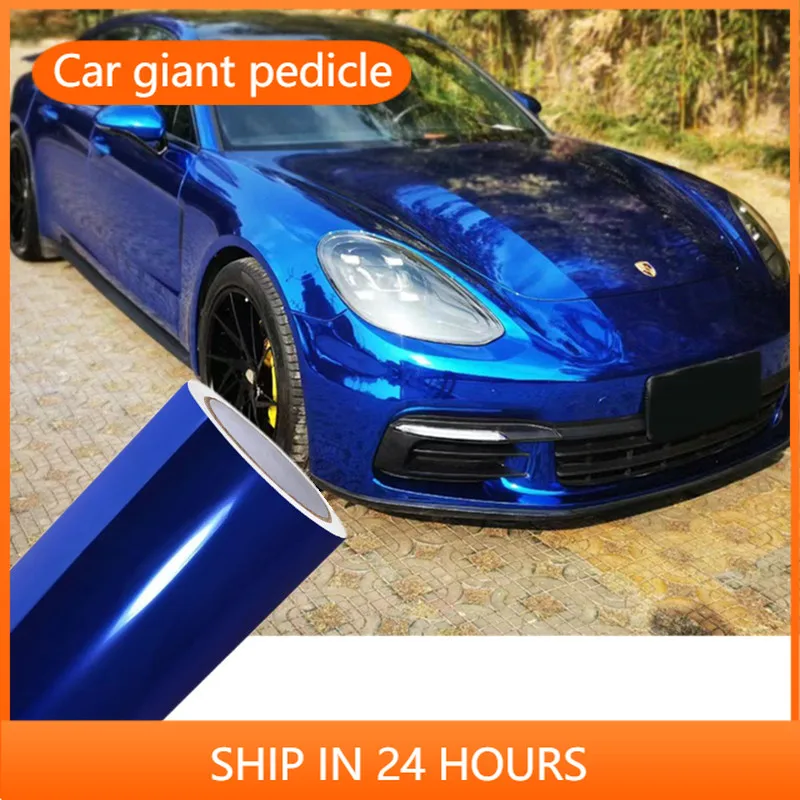

Mirror chrome finish,Dark blue Vinyl Wrap vinyl film for vehicle coating.Suitable for car vinyl stickers Bubble-free