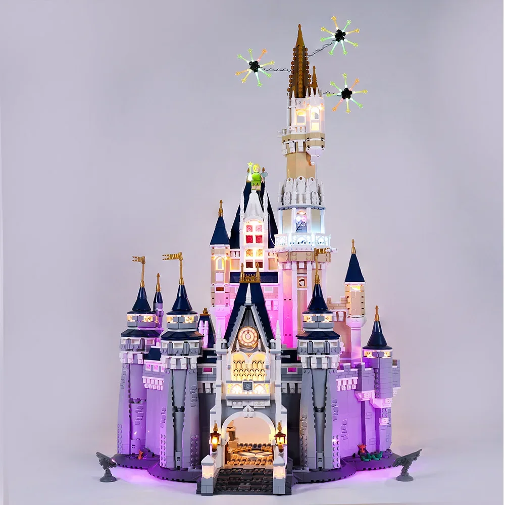 

No Bricks LED Light Kit for Cinderella Princess Castle 71040