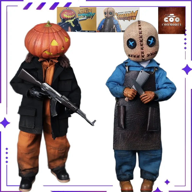 COOMODEL Oryginalna Seria Magiczny Dom Dyniowy Ludzik Strachodawca 1/12 Ruchoma Lalka Ręcznie Robiony Model Zabawka Kolekcjonerska Dostępna od Ręki