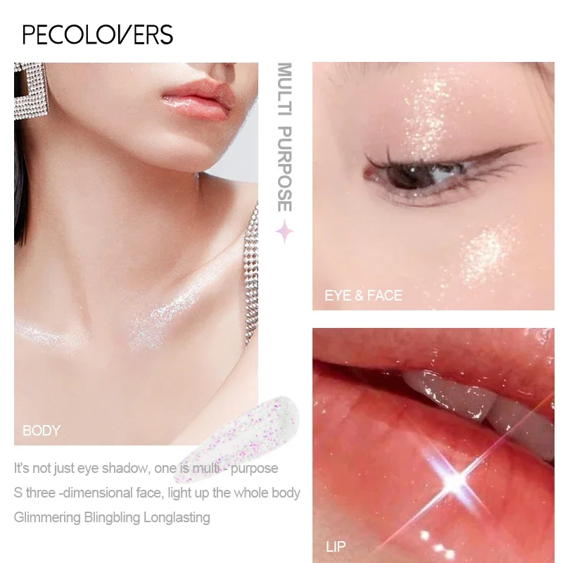 Waterproof Diamond Glitter Champagne Liquid Eyeliner Eyeshadow Makeup Eye Liner Pen Eye Beauty Party Makeup Tools