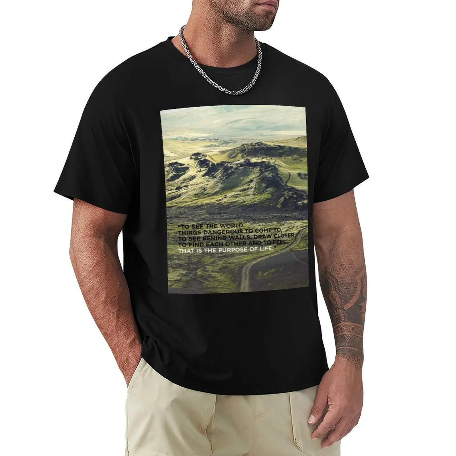 

Life Magazine Motto T-Shirt anime stuff cotton man t-shirts men t shirts high quality