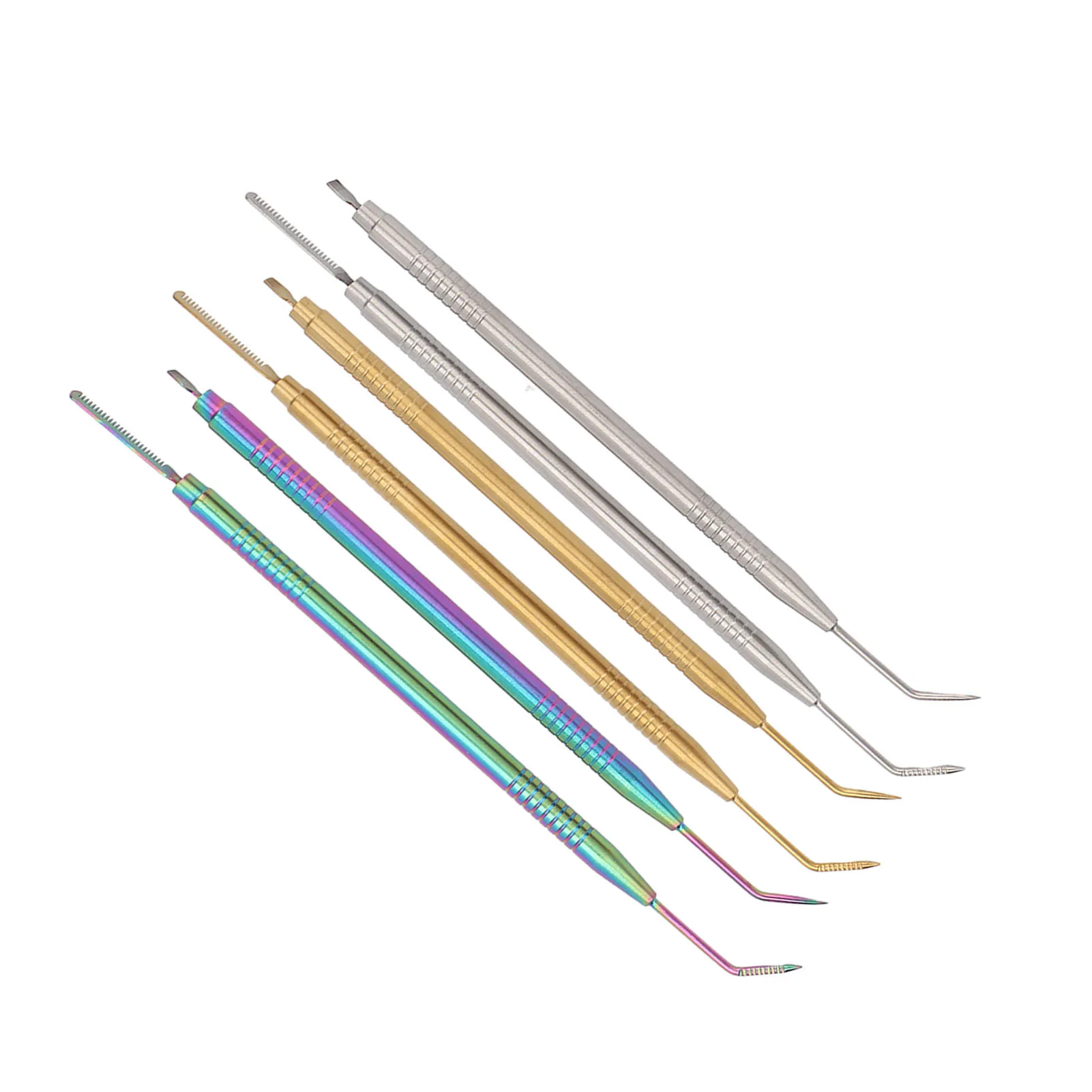 Eyelash Lift Separator Tools Double Headed Stainless Steel Lash Separation Rod with Comb Double End Lash Separation Tool