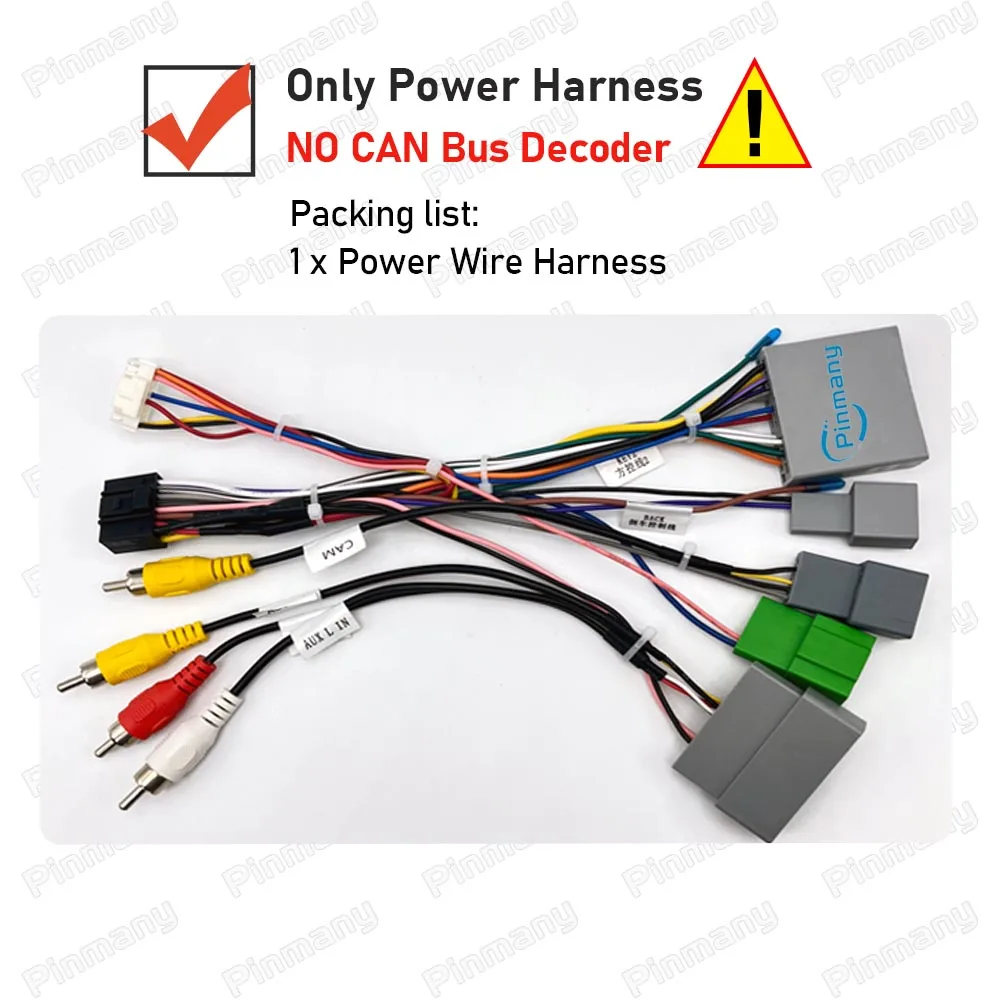 Car Stereo Cable Wire Harness Adapter RVR MMCS Head Unit Rockford Audio Decoder For Mitsubishi Outlander Lancer Pajero NR-261