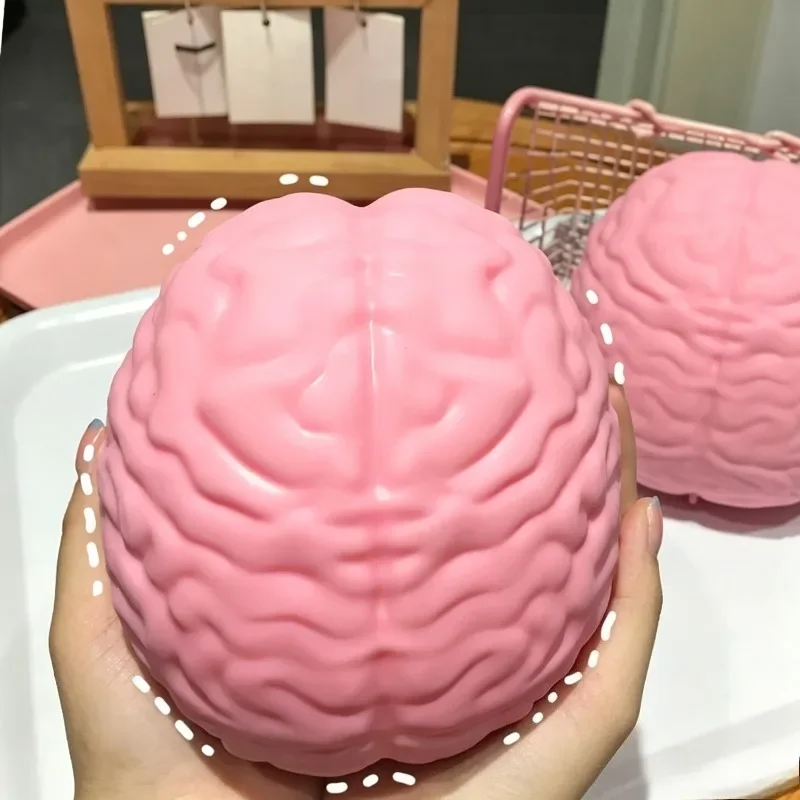 Quetschbarer Jumbo-Gehirn-Stressball, Dehnbare Stressabbau-Spielzeuge, Sensorische Angstlinderung, Fidget-Spielzeug, Geschenke für Erwachsene – Detail 6