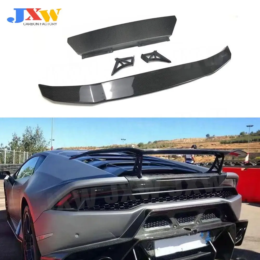 

Carbon Fiber /FRP Rear Trunk Duck Spoiler Wing with Trunk Panel for Lamborghini Huracan LP610 LP580 2014-2018 Car Styling