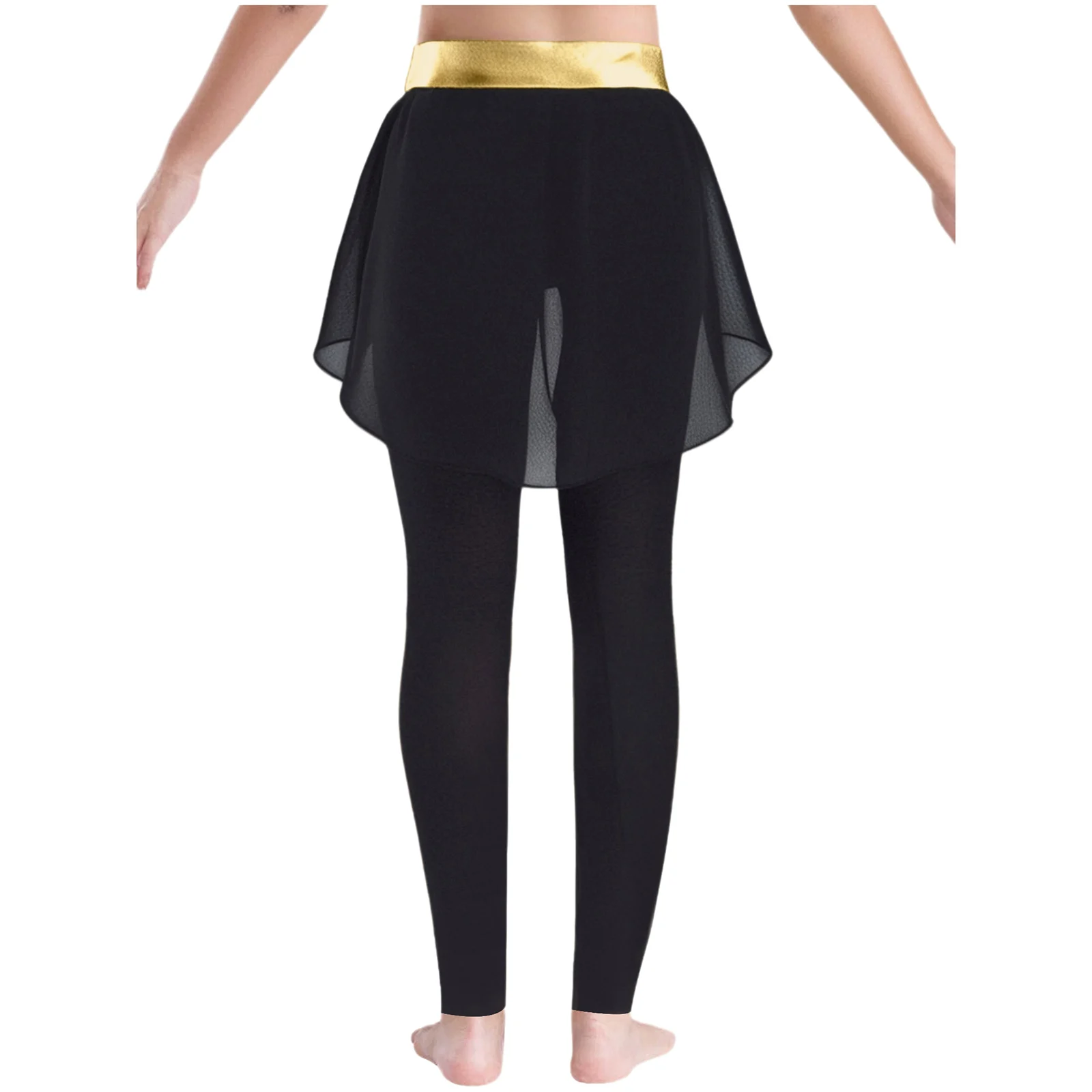 Jupes de danse de Ballet pour enfants filles, Leggings intégrés, collants de spectacle de patinage artistique, vêtements de danse Jazz Hip Hop