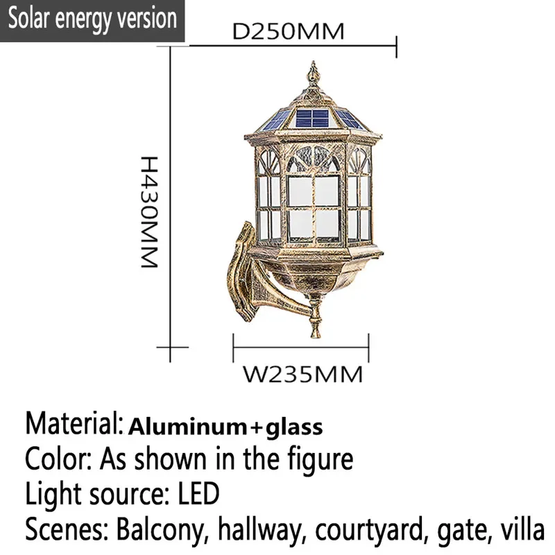 現代的なソーラーウォールランプ,防水,シンプル,クリエイティブ,バルコニー,廊下,ヴィラ,パティオ,ゲート,ホテル