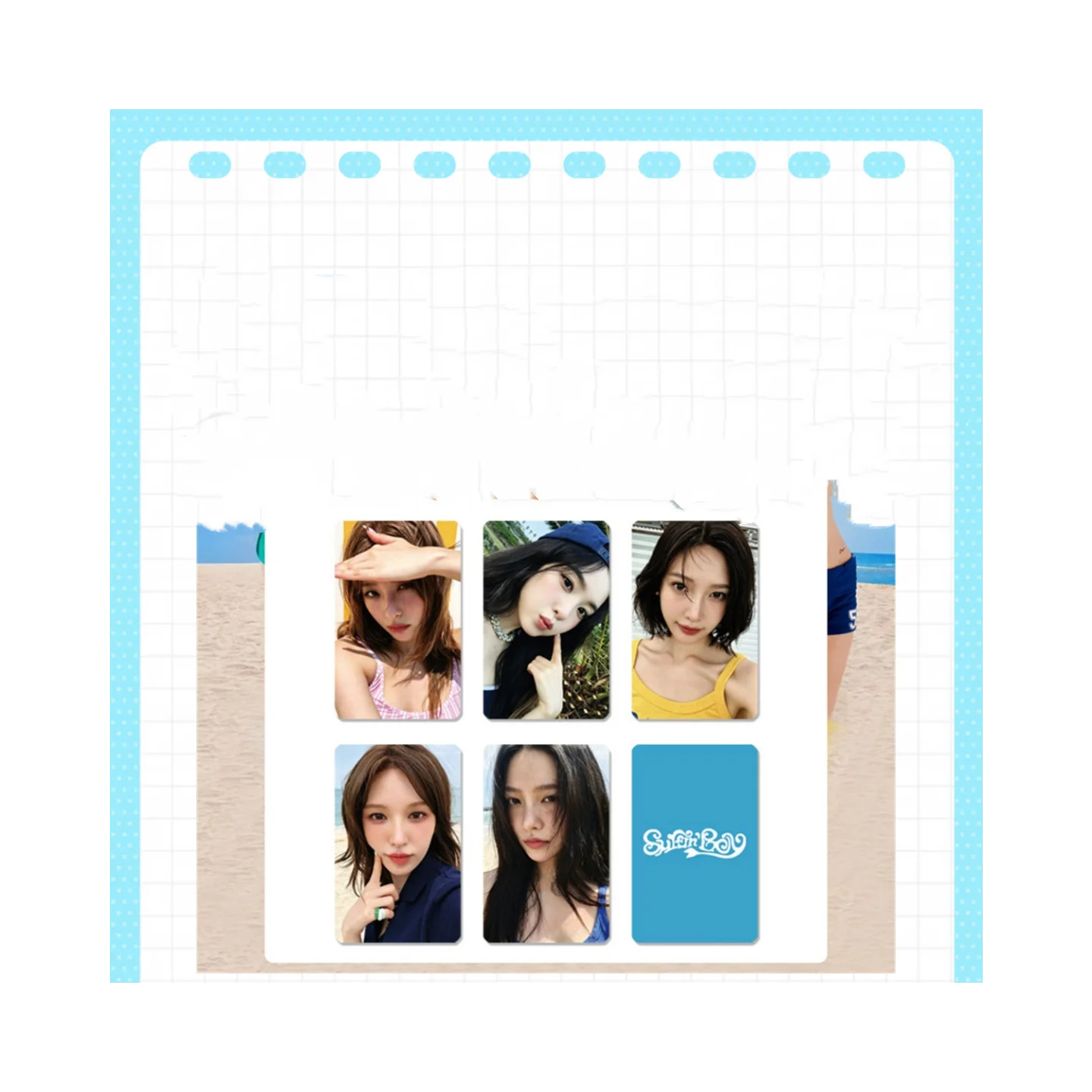 Irene SeulGi Character Props VELET SUMMER Photocard High Quality INS Style Double Sides Printing LOMO Cards Wendy Joy Yeri Gifts