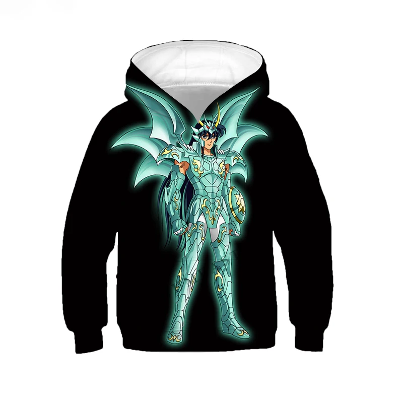 سترات بغطاء رأس للرجال والنساء بطباعة ثلاثية الأبعاد من Saint Seiya ، هودي كبير الحجم ، بلوفرات بغطاء رأس ، معاطف رياضية ، ملابس أطفال ، بلوفرات ، موضة #5