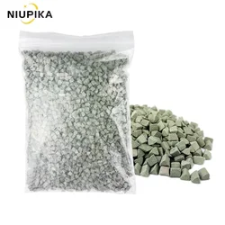 NIUPIKA Corundum Triangle Abrasive Jewelry Polishing Material Ceramic Stone Polishing Tumbling Media Vibration Tumbler Machine