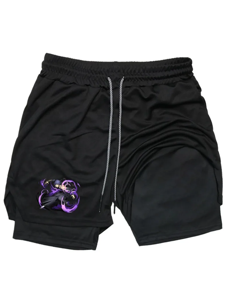 

Bleach Quick-Dry Breathable Summer Men Fitness Shorts Running Jogging Training Pants with Elasticity Trendy Printed Mesh Design